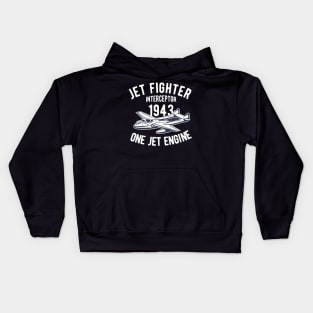 ONE JET ENGINE AIR CRAFT Kids Hoodie